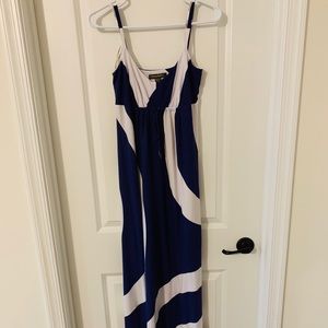 Tommy Bahama XS royal blue and white maxi dress